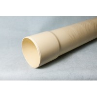 Pvc well casing with glue connection Ø 110 mm PN 10 a 5 metres 5 metres perforation 0.5 mm kiwa cream